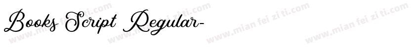 Books Script Regular字体转换